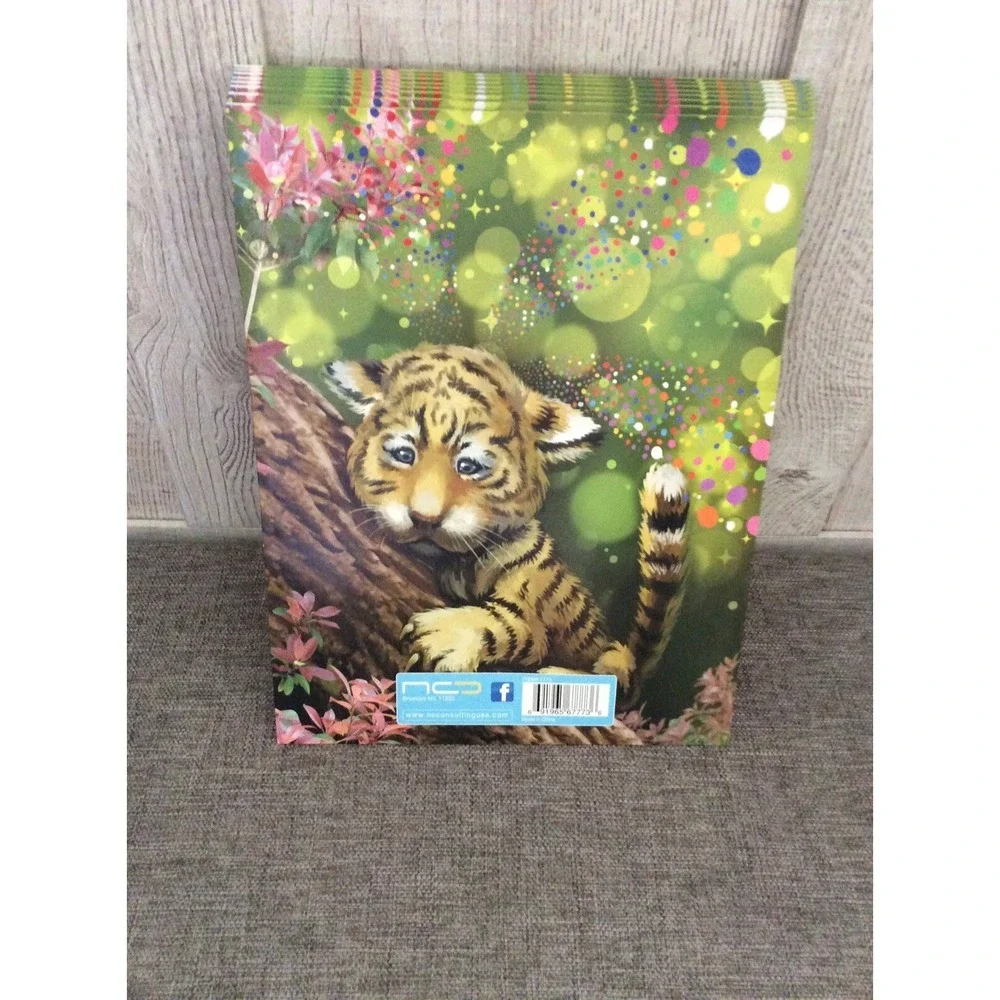 Pocket Folders Glittery Tiger Cub Lot Of 8 Teacher Classroom School